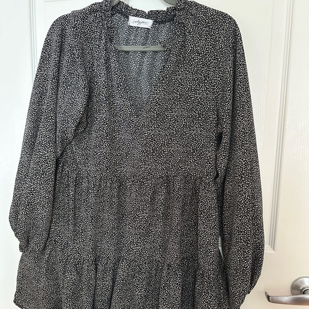 Carly Jean Los Angeles Black and White Women's Dress CJLA